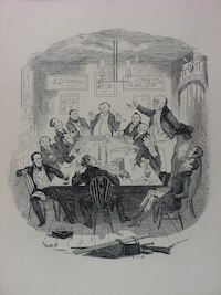 Pickwick addressing the club
