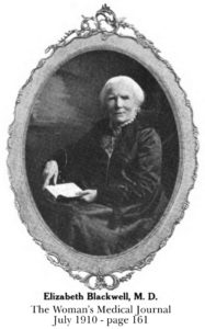 Elizabeth Blackwell portrait from The Woman's Medical Journal - July 1910