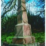 Bradley obelisk in Arapohue Cemetery