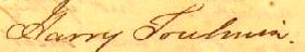 Harry Toulmin Signature