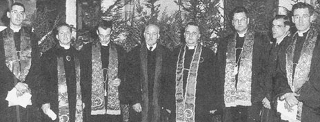 Members of the Humiliati with Massachusetts State Superintendent Clinton Lee Scott: McKinney, McKeeman, Cole, Scott, Harrison, Ziegler, Hopkins, Munson