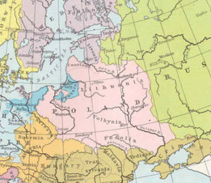 Polish-Lithuanian territory in 1648